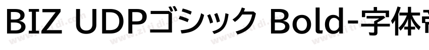 BIZ UDPゴシック Bold字体转换